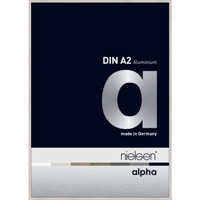 Cornice Nielsen in alluminio Alpha TCSC 42x60 cm rovere bianco