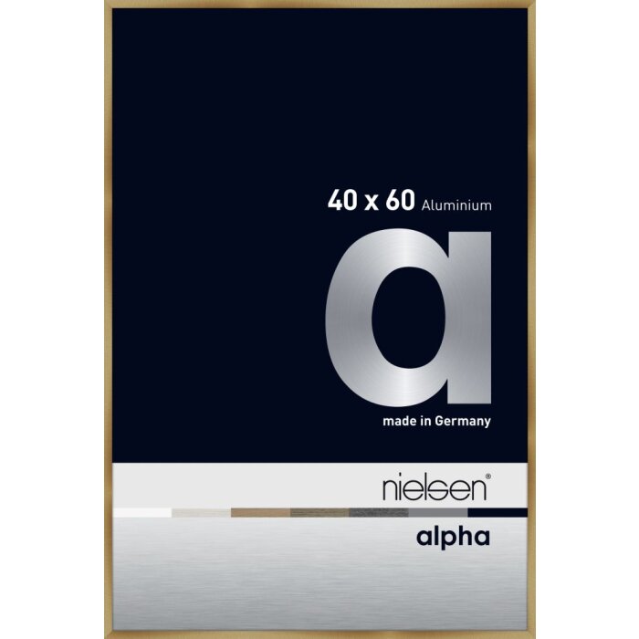 Cornice Nielsen in alluminio Alpha TCSC 40x60 cm ambra spazzolata