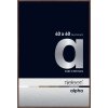 Cornice Nielsen in alluminio Alpha TCSC 40x60 cm luce wengé