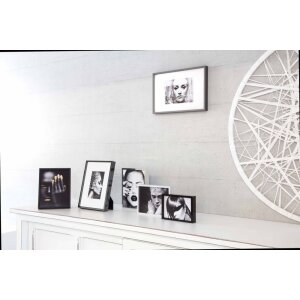 Cornice Nielsen in alluminio Alpha TCSC 60x84 cm luce wengé
