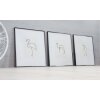 Cornice Nielsen in alluminio Alpha TCSC 60x84 cm luce wengé