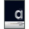 Cornice Nielsen in alluminio Alpha TCSC 60x84 cm luce wengé