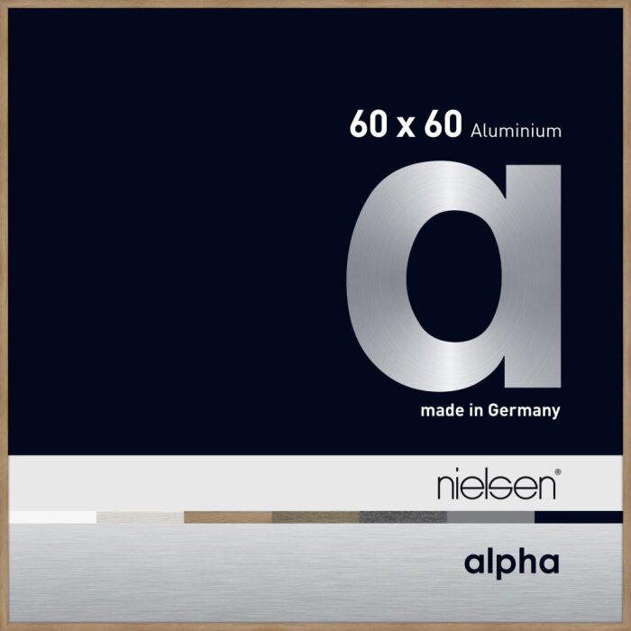 Cornice Nielsen in alluminio Alpha TCSC 60x60 cm rovere