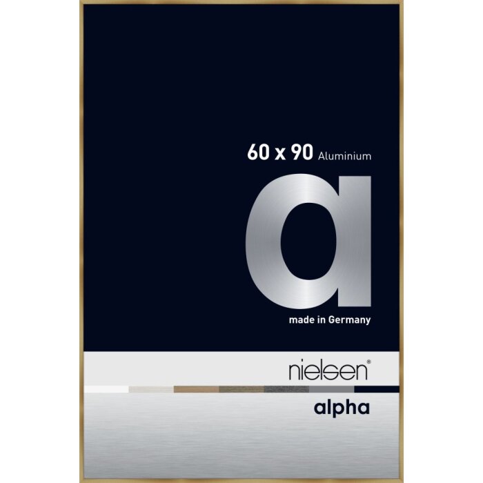 Cornice Nielsen in alluminio Alpha TCSC 60x90 cm ambra spazzolata