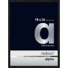 Cornice Nielsen in alluminio Alpha TCSC 18x24 cm anodizzato nero opaco