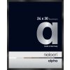 Cornice Nielsen in alluminio Alpha TCSC 24x30 cm anodizzato nero lucido