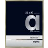 Cornice Nielsen in alluminio Alpha TCSC 24x30 cm in acciaio inox spazzolato