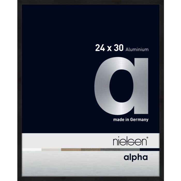 Nielsen Cornice in alluminio Alpha TCSC 24x30 cm anodizzato nero opaco