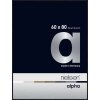 Cornice Nielsen in alluminio Alpha TCSC 60x80 cm anodizzato nero opaco