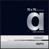Cornice Nielsen in alluminio Alpha TCSC 70x70 cm anodizzato nero opaco