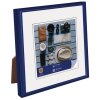 Henzo Cornice di plastica Napoli 10x10 cm blu