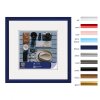 Henzo Cornice di plastica Napoli 10x10 cm blu