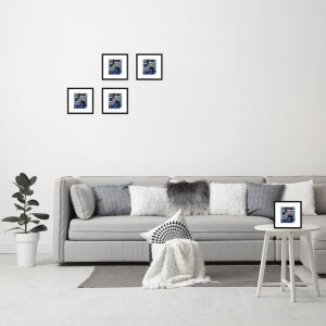 Henzo Cornice di plastica Napoli 10x10 cm nero