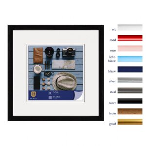 Henzo Cornice di plastica Napoli 10x10 cm nero