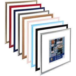 Henzo cornice in plastica Napoli 10x10 cm argento