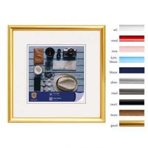 Henzo Cornice di plastica Napoli 10x10 cm oro