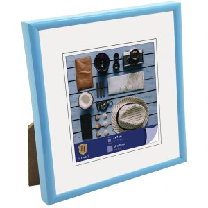 Henzo Cornice in plastica Napoli 10x10 cm azzurro