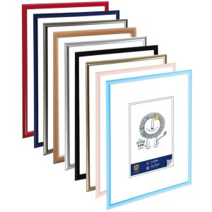 Henzo Cornice in plastica Napoli 10x15 cm azzurro