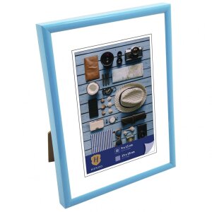 Henzo Cornice in plastica Napoli 13x18 cm azzurro