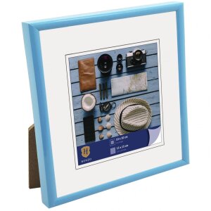 Henzo Cornice in plastica Napoli 15x15 cm azzurro