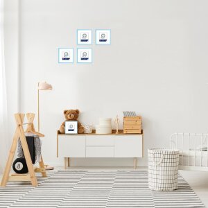 Henzo Cornice in plastica Napoli 15x15 cm azzurro