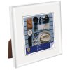 Henzo Cornice in plastica Napoli 15x15 cm bianco