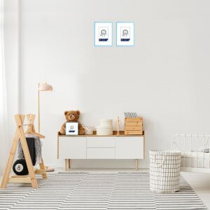 Henzo Cornice in plastica Napoli 15x20 cm azzurro
