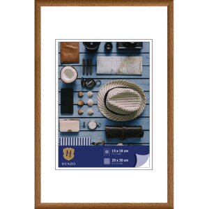 Henzo Cornice in plastica Napoli 20x30 cm marrone medio