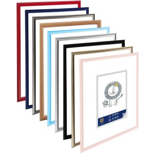 Henzo Cornice in plastica Napoli 24x30 cm rosa