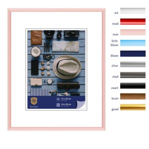Henzo Cornice in plastica Napoli 24x30 cm rosa