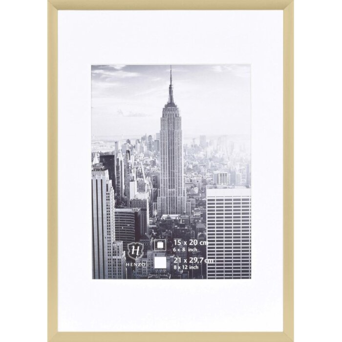 Henzo Cornice in alluminio Manhattan 21x30 cm oro
