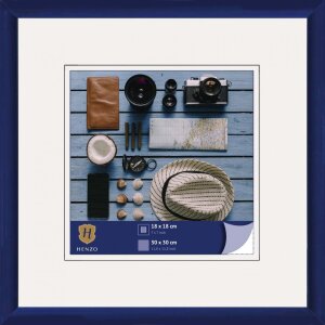 Henzo Cornice in plastica Napoli 30x30 cm blu