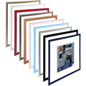 Henzo Cornice in plastica Napoli 30x30 cm blu