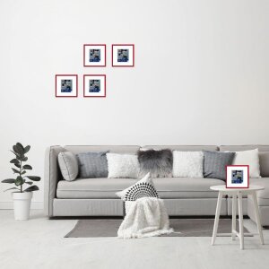 Henzo Cornice di plastica Napoli 40x40 cm rosso