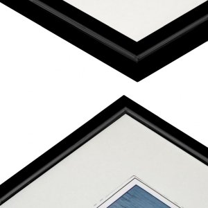 Henzo Cornice in plastica Napoli 40x40 cm nero