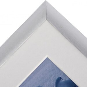 Henzo Telaio in alluminio Portofino 30x45 cm argento con passepartout 20x30 cm