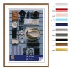 Henzo Cornice in plastica Napoli 50x70 cm marrone medio