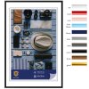 Henzo Cornice in plastica Napoli 60x90 cm nero