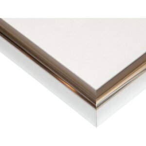 Henzo Cornice in plastica Napoli 60x90 cm argento