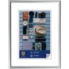 Henzo Cornice in plastica Napoli 60x90 cm argento