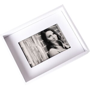 Passepartout cornice 10x15 cm bianco