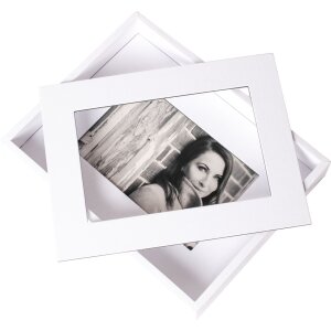 Passepartout cornice 10x15 cm bianco