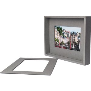 Passepartout cornice 10x15 cm grigio