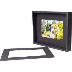 Passepartout cornice 10x15 cm nero
