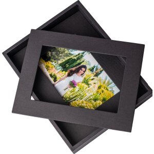 Passepartout cornice 10x15 cm nero