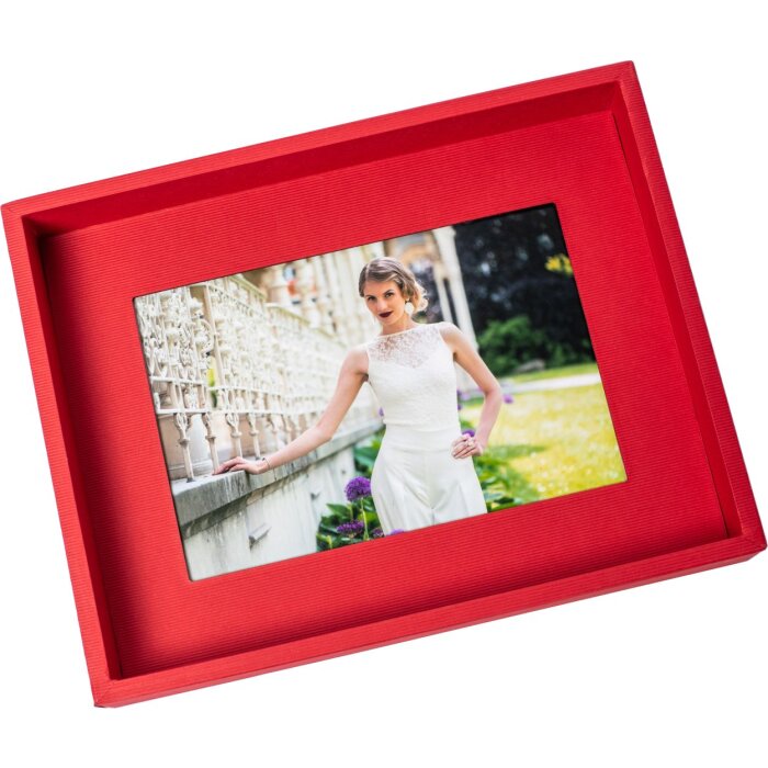 Cornice Passepartout 10x15 cm rosso