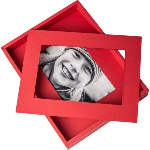 Passepartout cornice 13x18 cm rosso