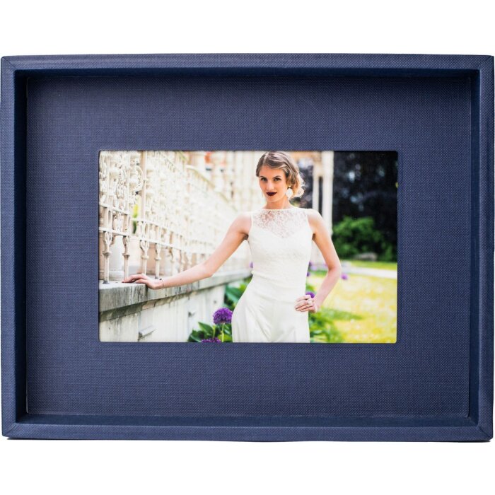 Passepartout cornice 13x18 cm blu