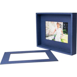 Passepartout cornice 13x18 cm blu