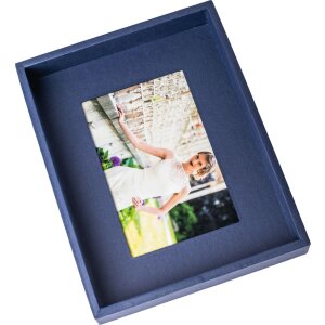 Passepartout cornice 13x18 cm blu